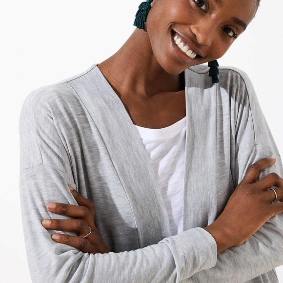 NWT LOFT Knit Duster in Black XXL - Picture 6 of 7